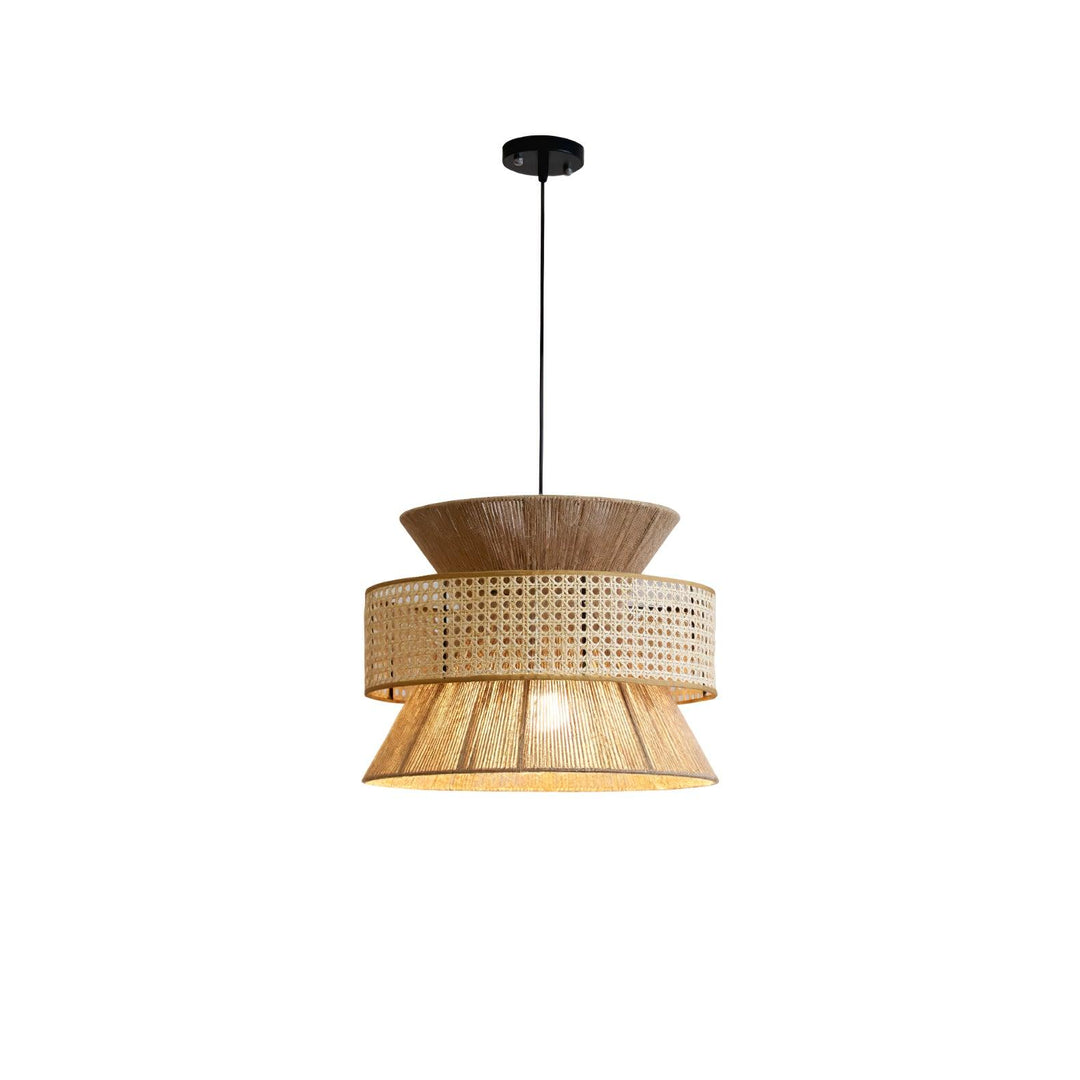 Rattan Bamboo Pendant Lamp - Vakkerlight