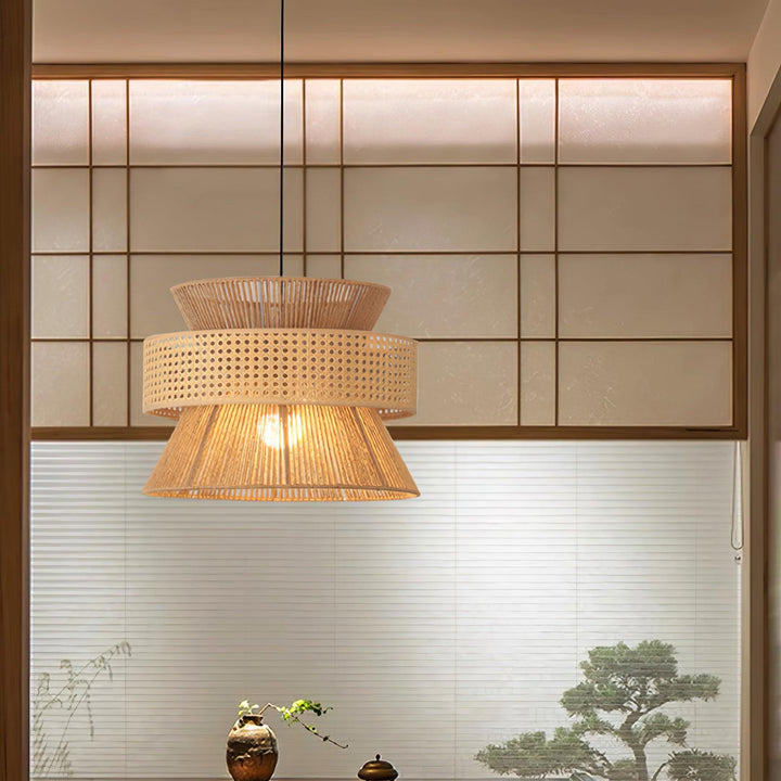 Rattan Bamboo Pendant Lamp - Vakkerlight