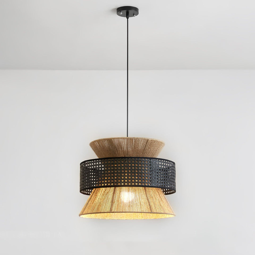 Rattan Bamboo Pendant Lamp - Vakkerlight