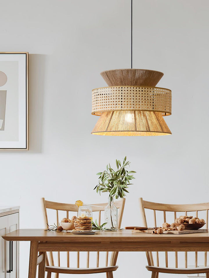 Rattan Bamboo Pendant Lamp - Vakkerlight