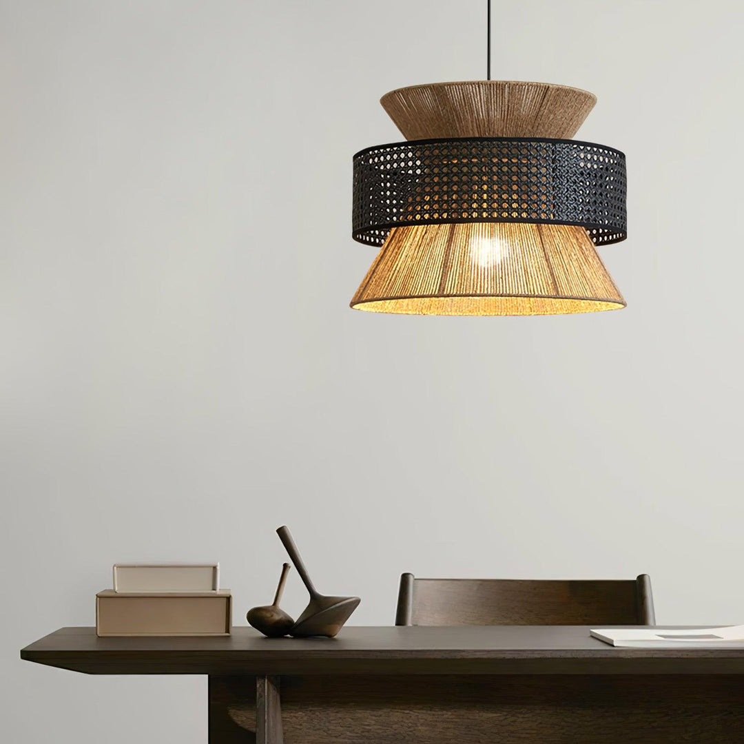 Rattan Bamboo Pendant Lamp - Vakkerlight