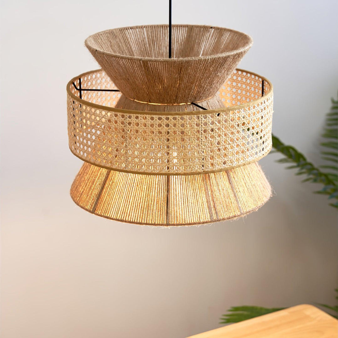 Rattan Bamboo Pendant Lamp - Vakkerlight