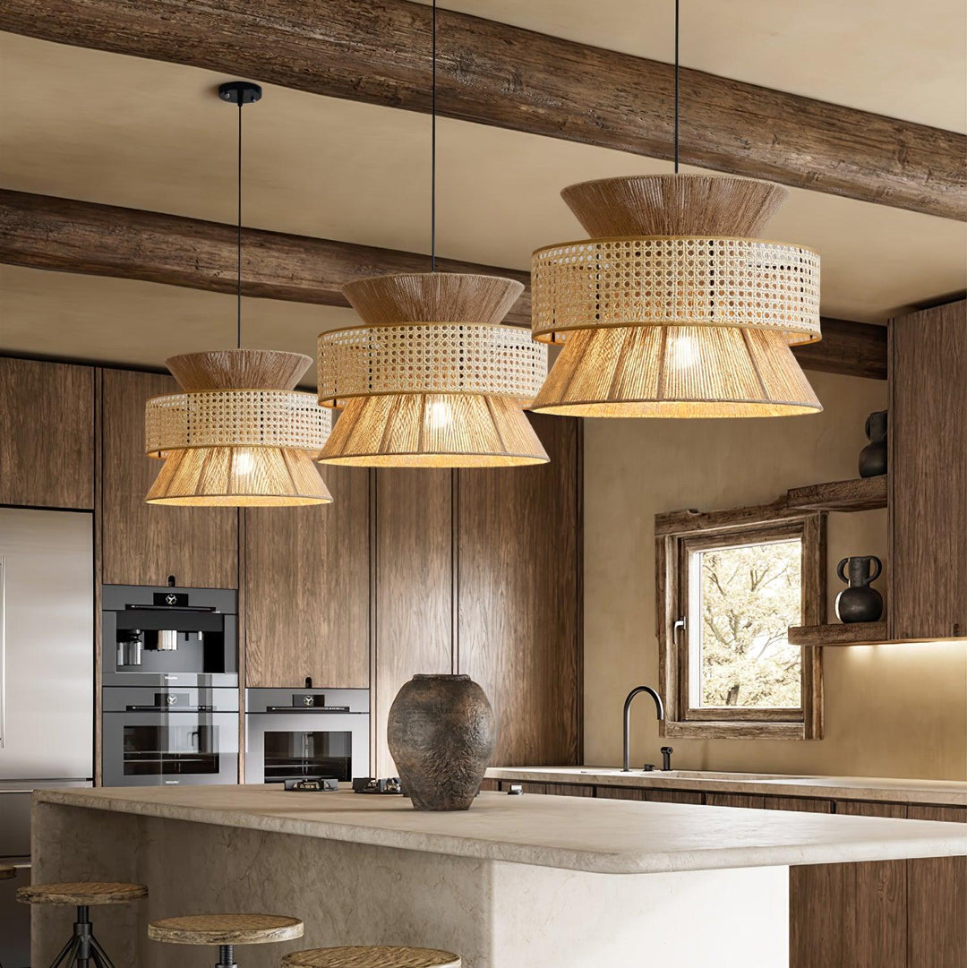 Rattan Bamboo Pendant Lamp - Vakkerlight