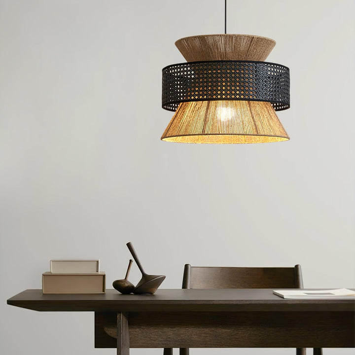 Rattan Bamboo Pendant Lamp - Vakkerlight