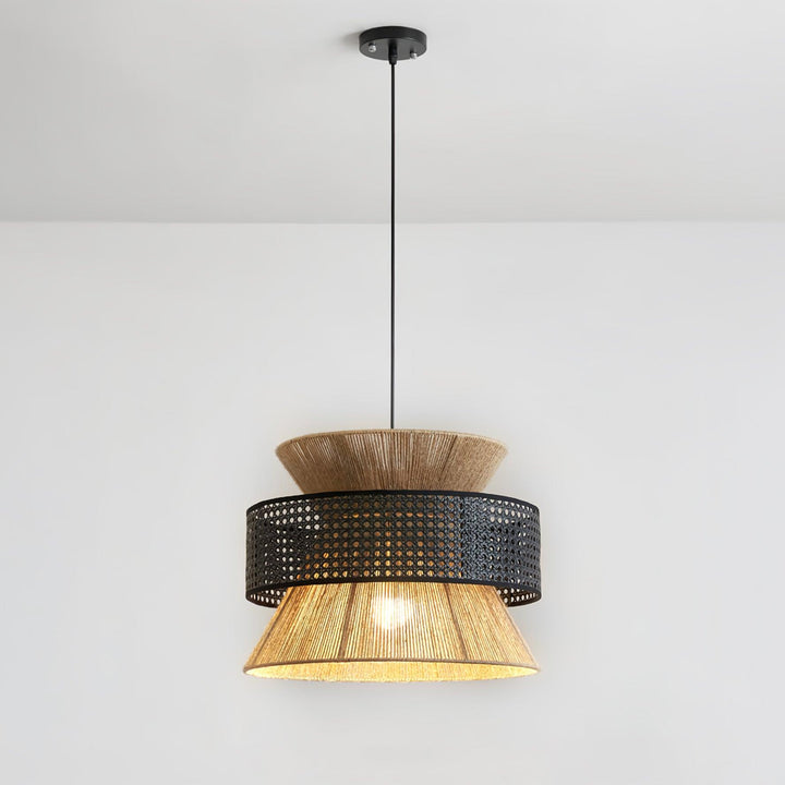 Rattan Bamboo Pendant Lamp - Vakkerlight