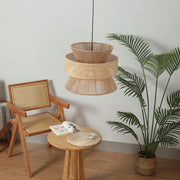 Rattan Bamboo Pendant Lamp - Vakkerlight