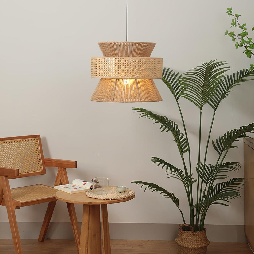 Rattan Bamboo Pendant Lamp - Vakkerlight