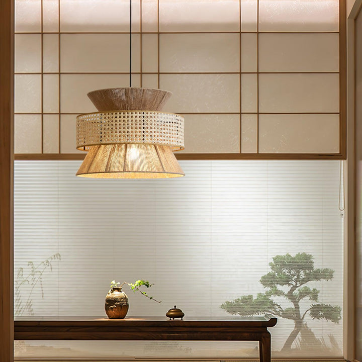 Rattan Bamboo Pendant Lamp - Vakkerlight