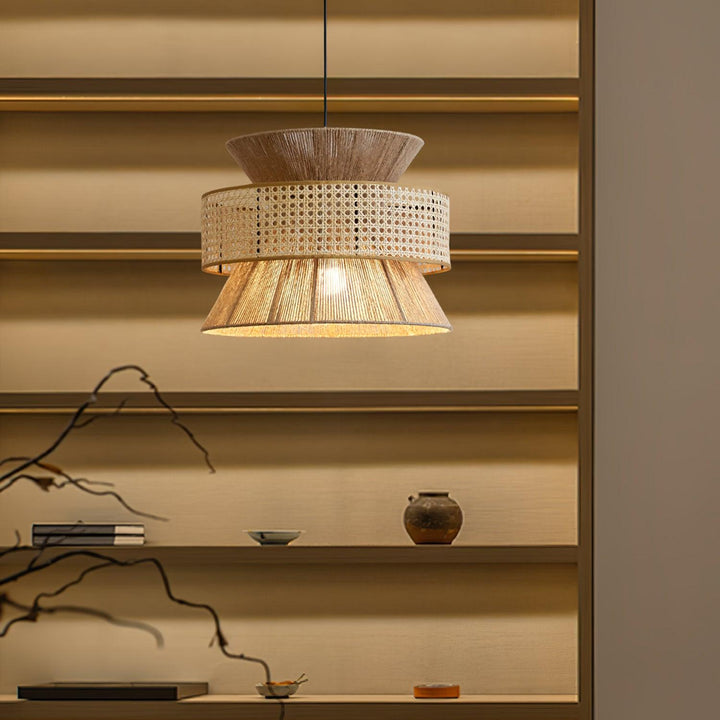 Rattan Bamboo Pendant Lamp - Vakkerlight