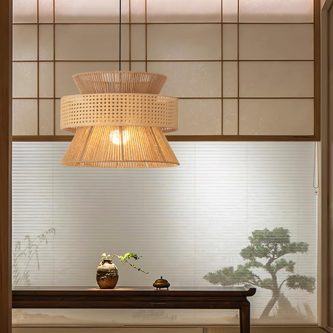 Rattan Bamboo Pendant Lamp - Vakkerlight