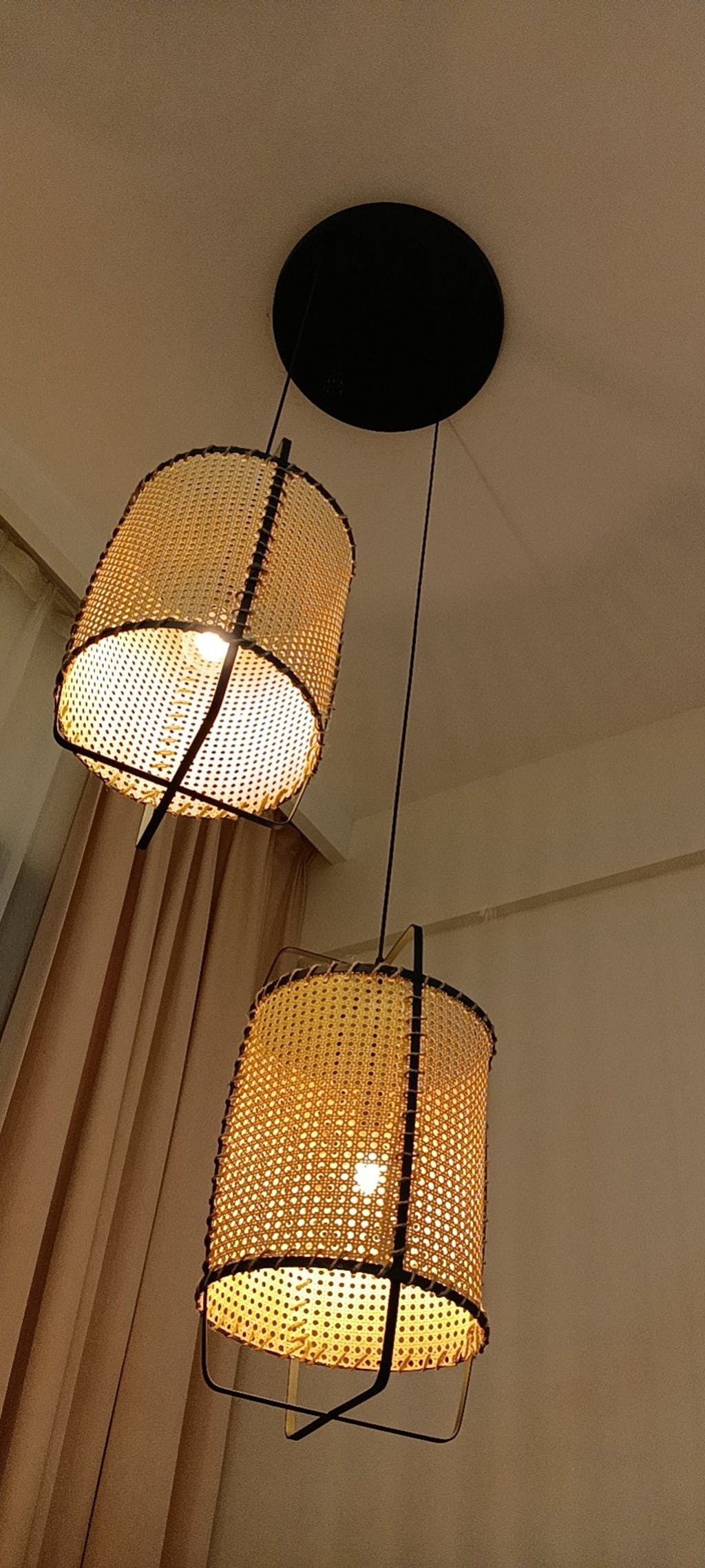 Rattan Cane Pendant Light - Vakkerlight