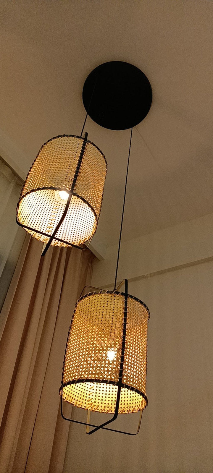 Rattan Cane Pendant Light - Vakkerlight