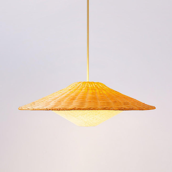 Rattan Hat Pendant Light - Vakkerlight