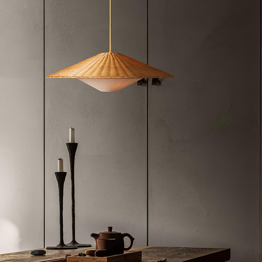 Rattan Hat Pendant Light - Vakkerlight