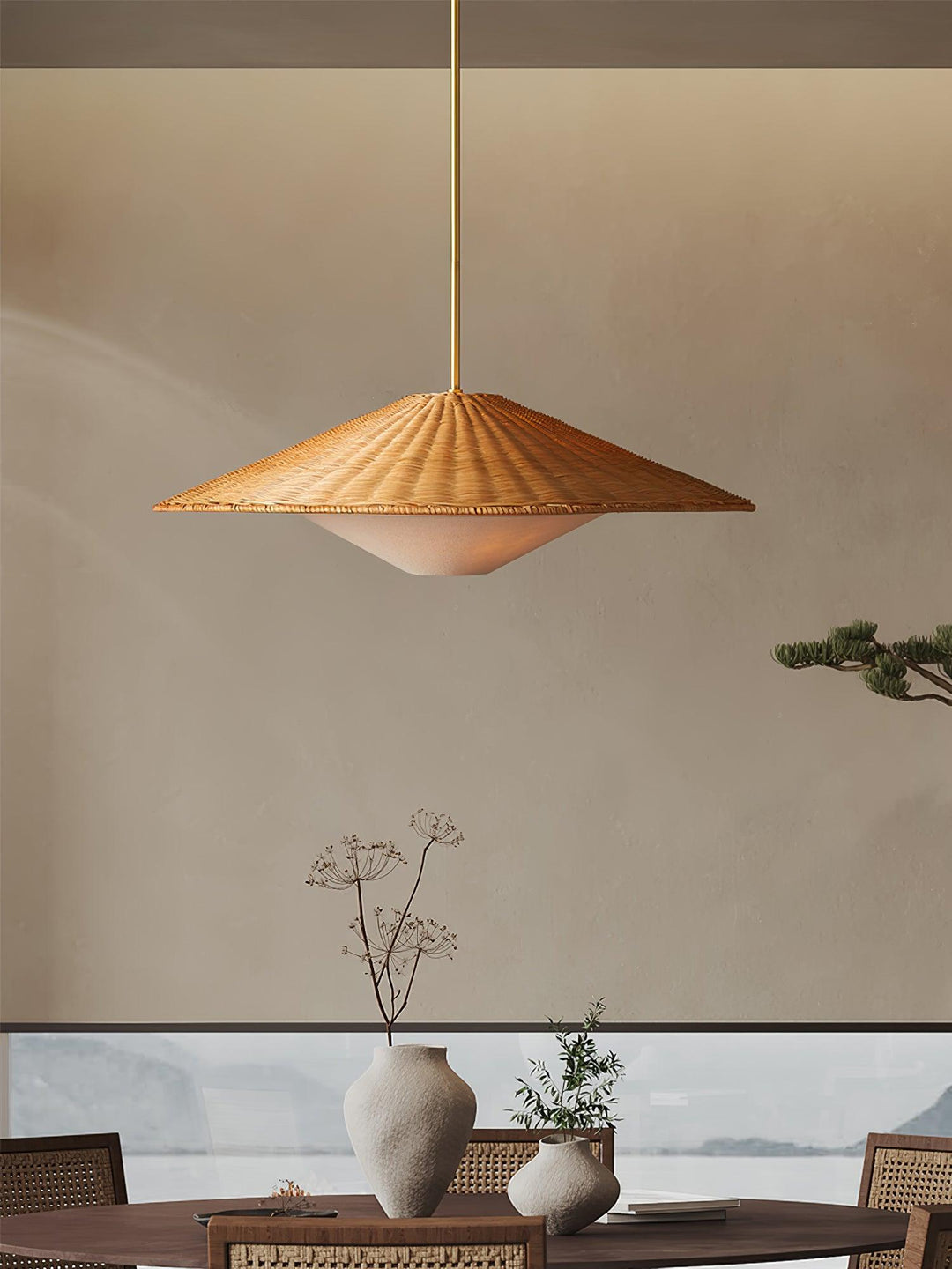 Rattan Hat Pendant Light - Vakkerlight