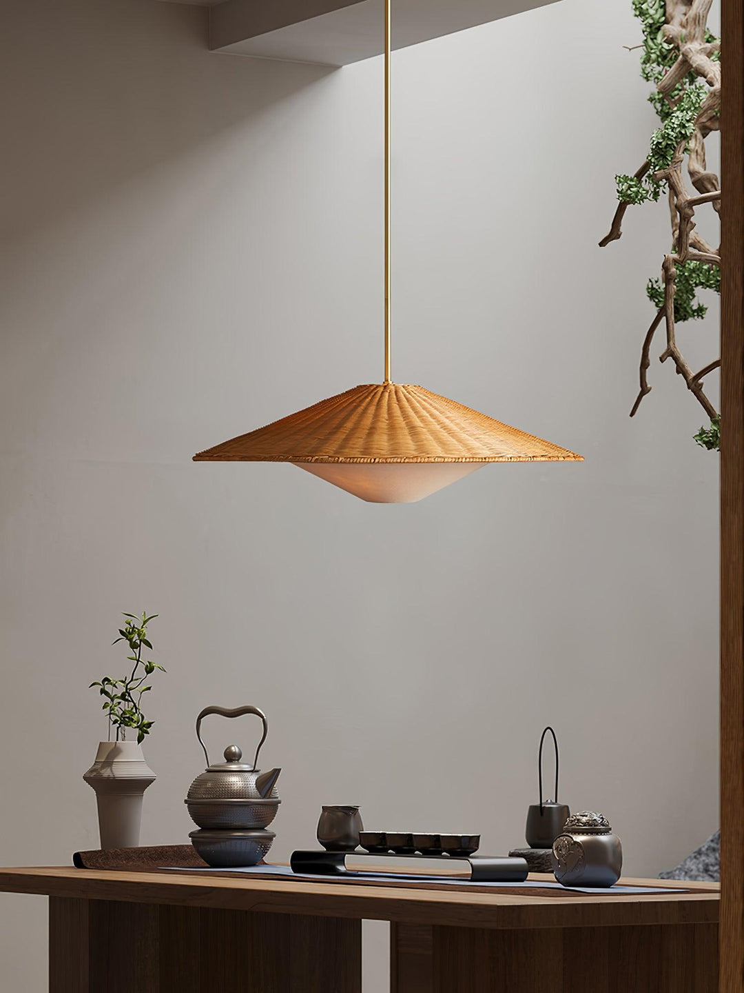 Rattan Hat Pendant Light - Vakkerlight