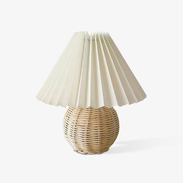 Rattan Pleated Table lamp - Vakkerlight