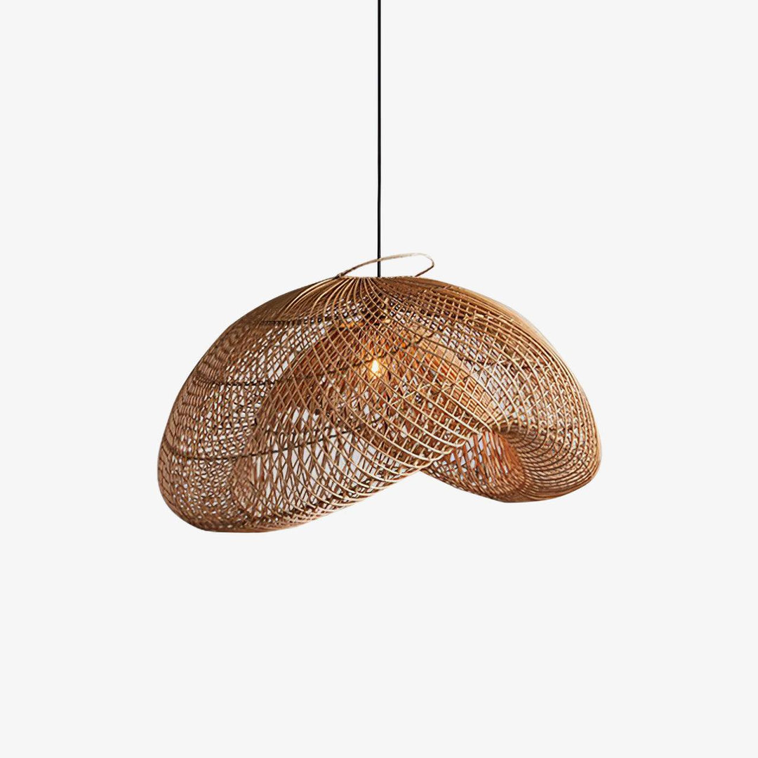 Rattan Wave Pendant Light - Vakkerlight