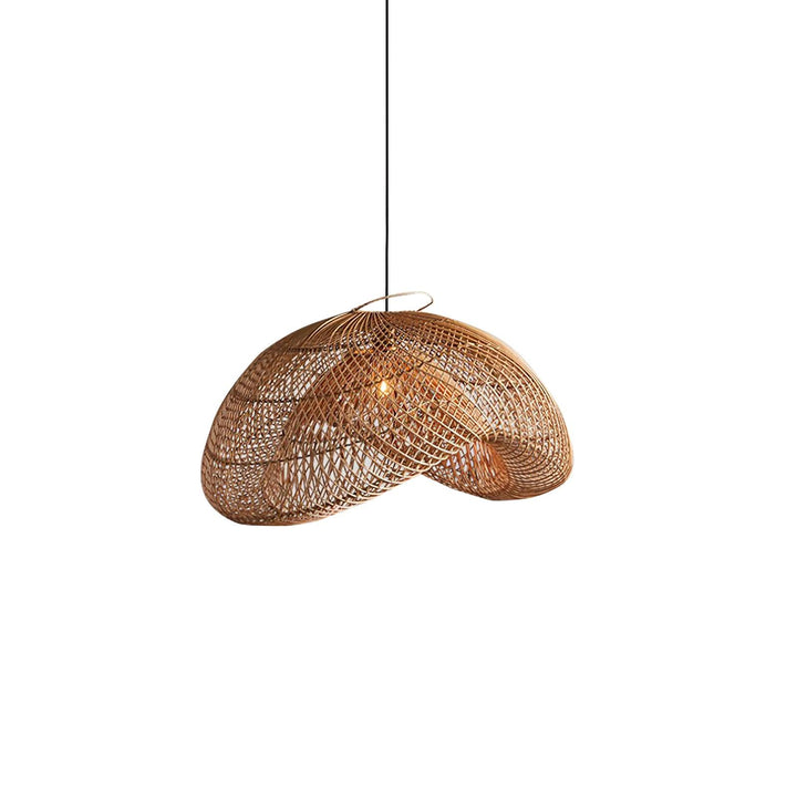 Rattan Wave Pendant Light - Vakkerlight