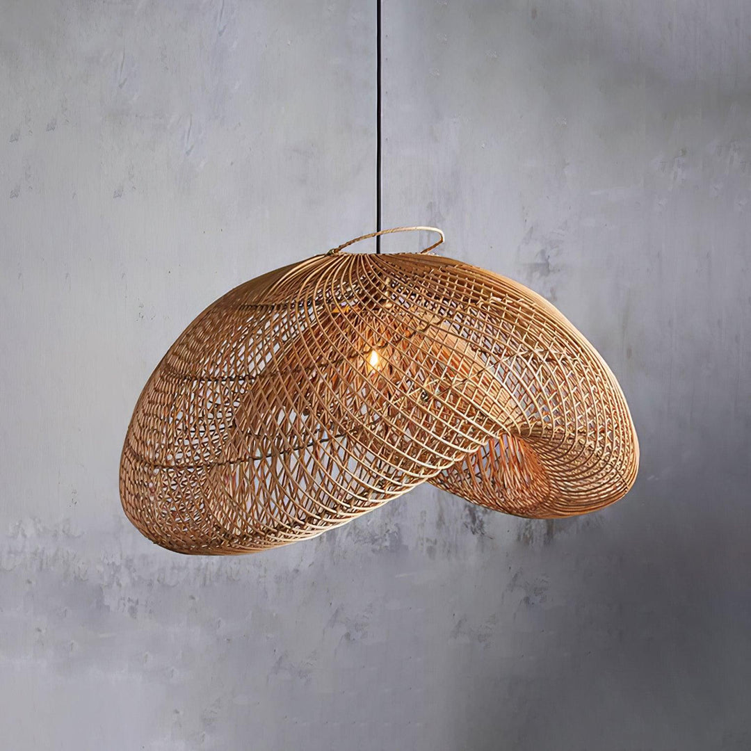 Rattan Wave Pendant Light - Vakkerlight