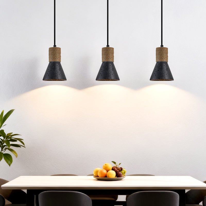 Ravena Rope Cone Pendant Lamp - Vakkerlight
