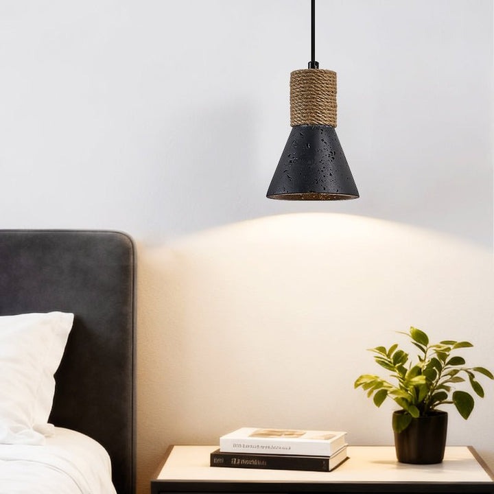Ravena Rope Cone Pendant Lamp - Vakkerlight