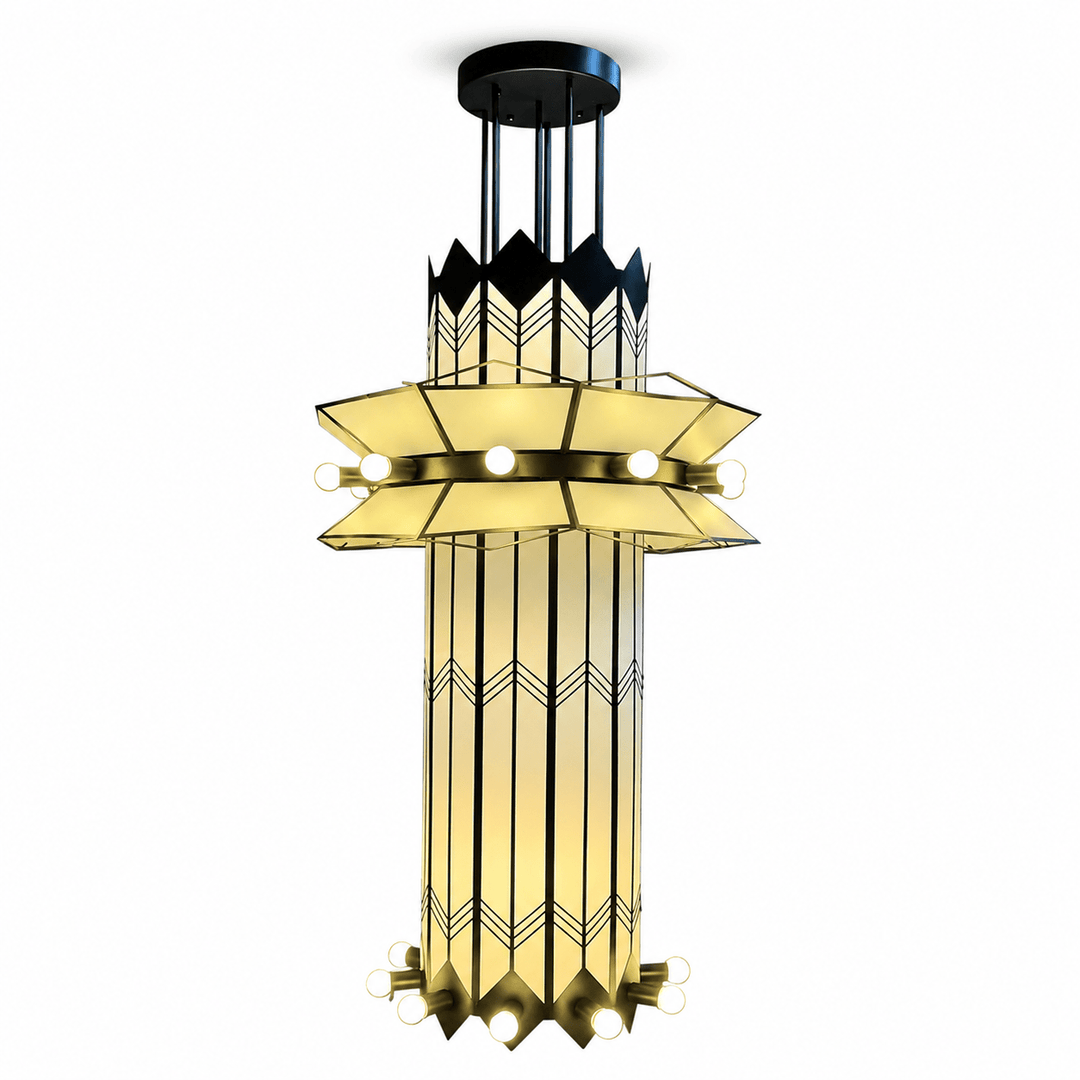 Rayonne Art Deco Pendant Chandelier - Vakkerlight