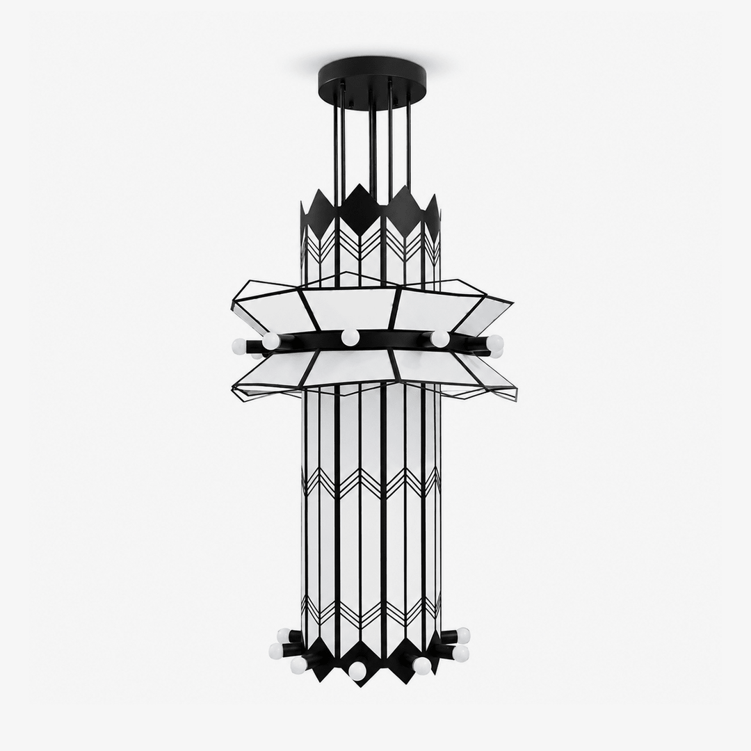 Rayonne Art Deco Pendant Chandelier - Vakkerlight