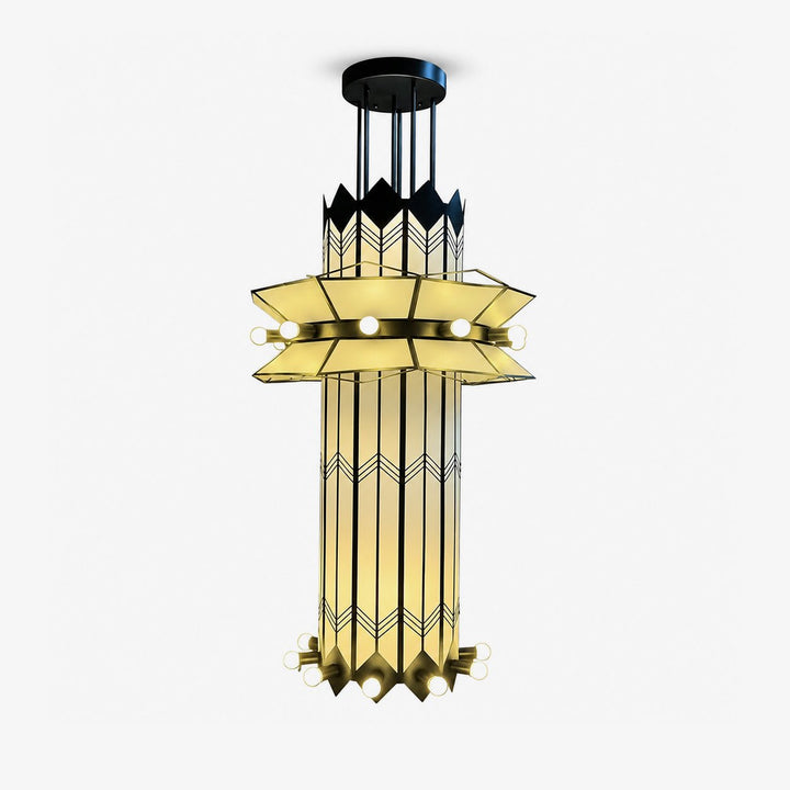 Rayonne Art Deco Pendant Chandelier - Vakkerlight