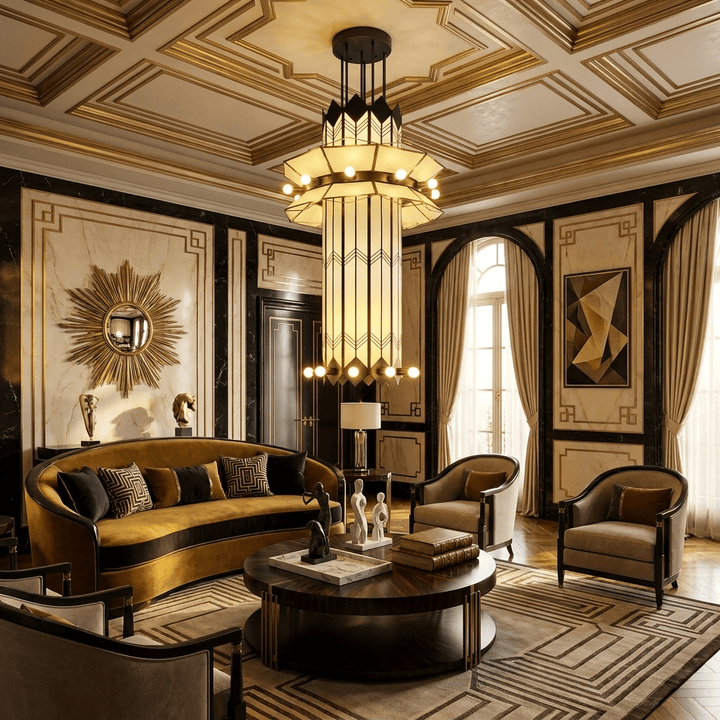 Rayonne Art Deco Pendant Chandelier - Vakkerlight