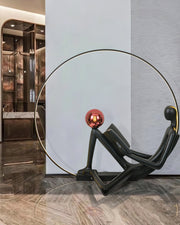 Reader Sculpture Floor Lamp
