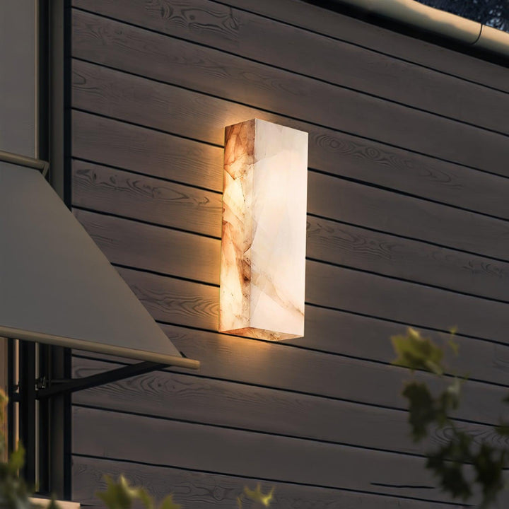 Rectangular Alabaster Wall Sconce - Vakkerlight