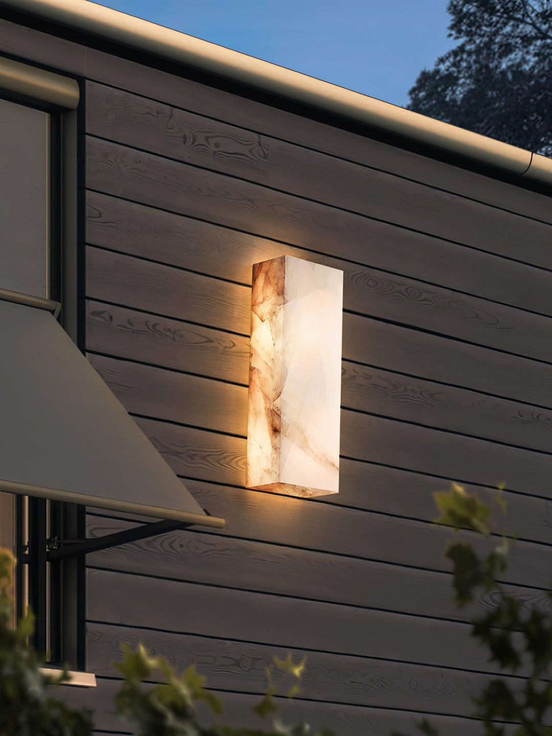 Rectangular Alabaster Wall Sconce - Vakkerlight