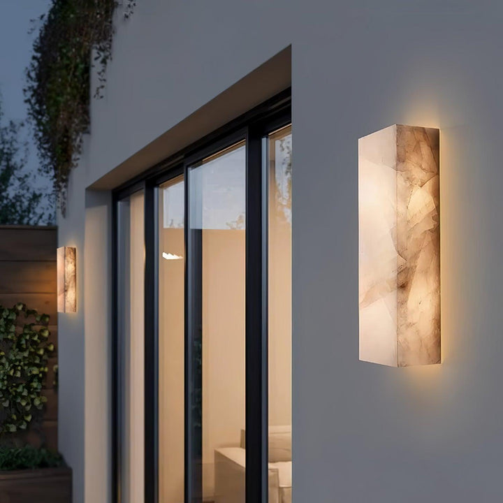 Rectangular Alabaster Wall Sconce - Vakkerlight