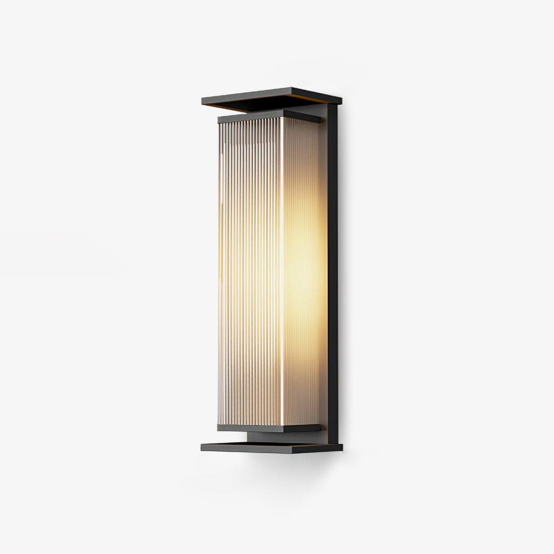 Rectangular Box Solar Outdoor Wall Lamp - Vakkerlight