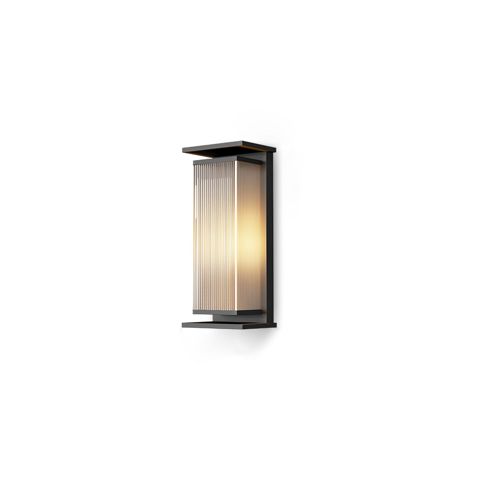 Rectangular Box Solar Outdoor Wall Lamp – Vakkerlight