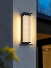 Rectangular Box Solar Outdoor Wall Lamp