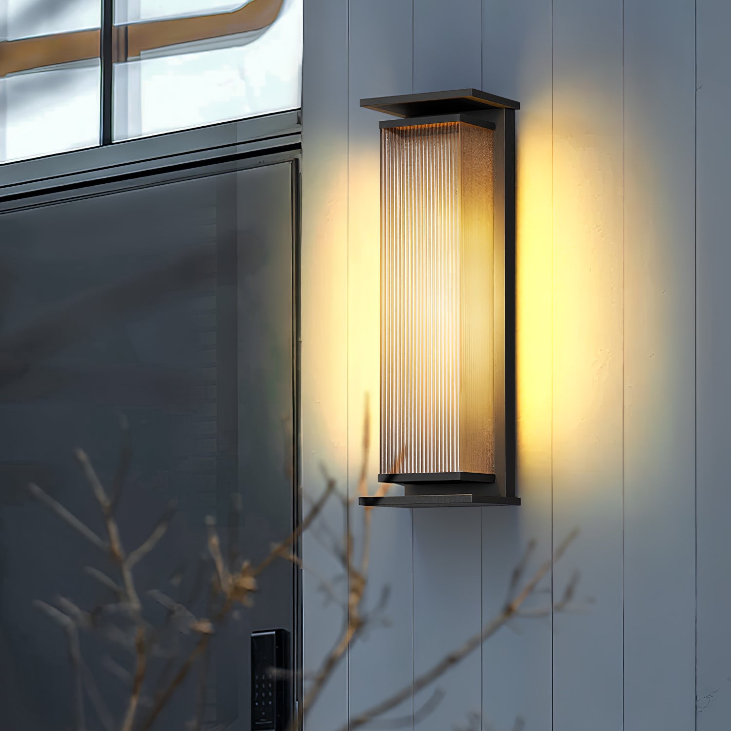 Rectangular Box Solar Outdoor Wall Lamp – Vakkerlight
