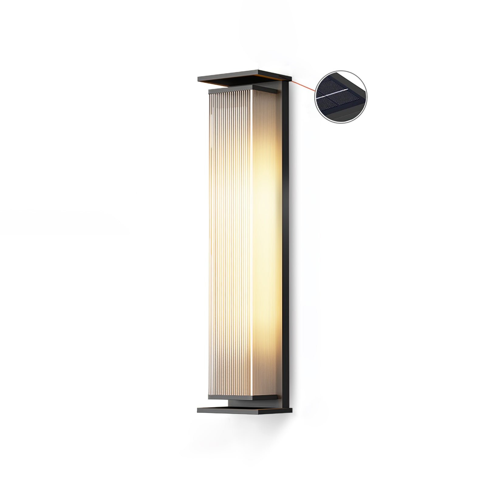 Rectangular Box Solar Outdoor Wall Lamp – Vakkerlight