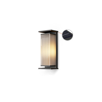 Rectangular Box Solar Outdoor Wall Lamp – Vakkerlight