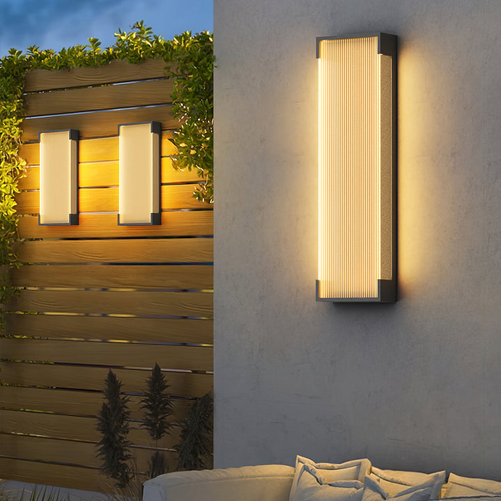 Rectangular Outdoor Wall Light - Vakkerlight