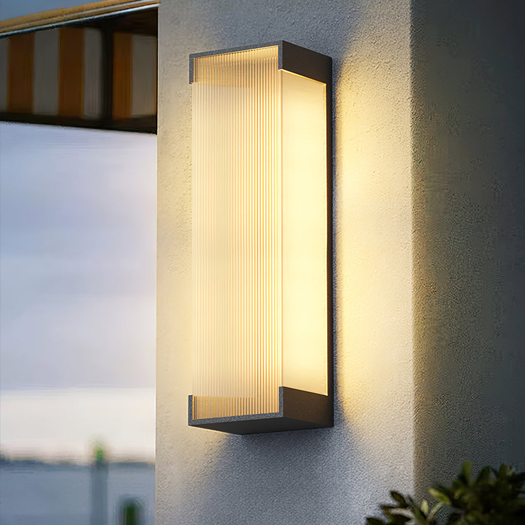 Rectangular Outdoor Wall Light - Vakkerlight