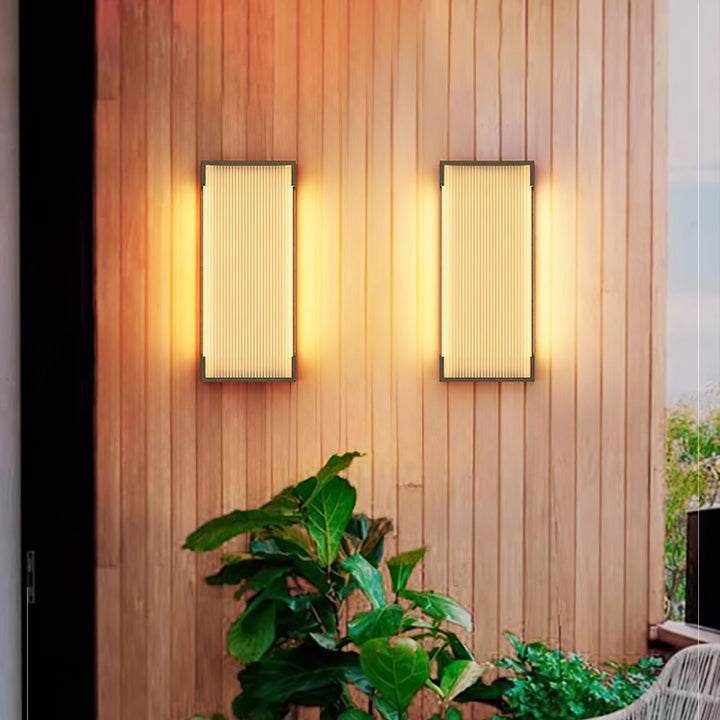 Rectangular Outdoor Wall Light - Vakkerlight