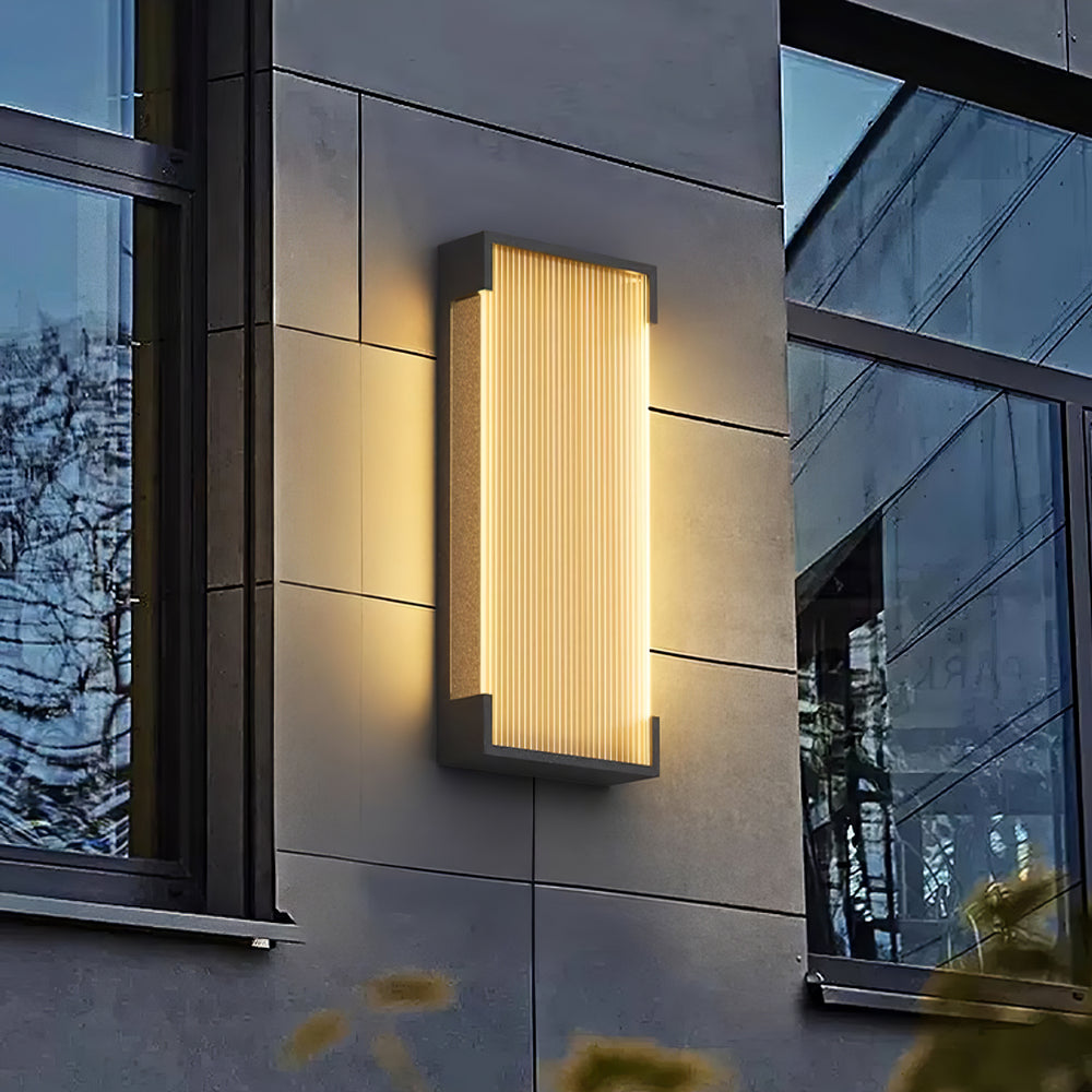 Rectangular Outdoor Wall Light - Vakkerlight