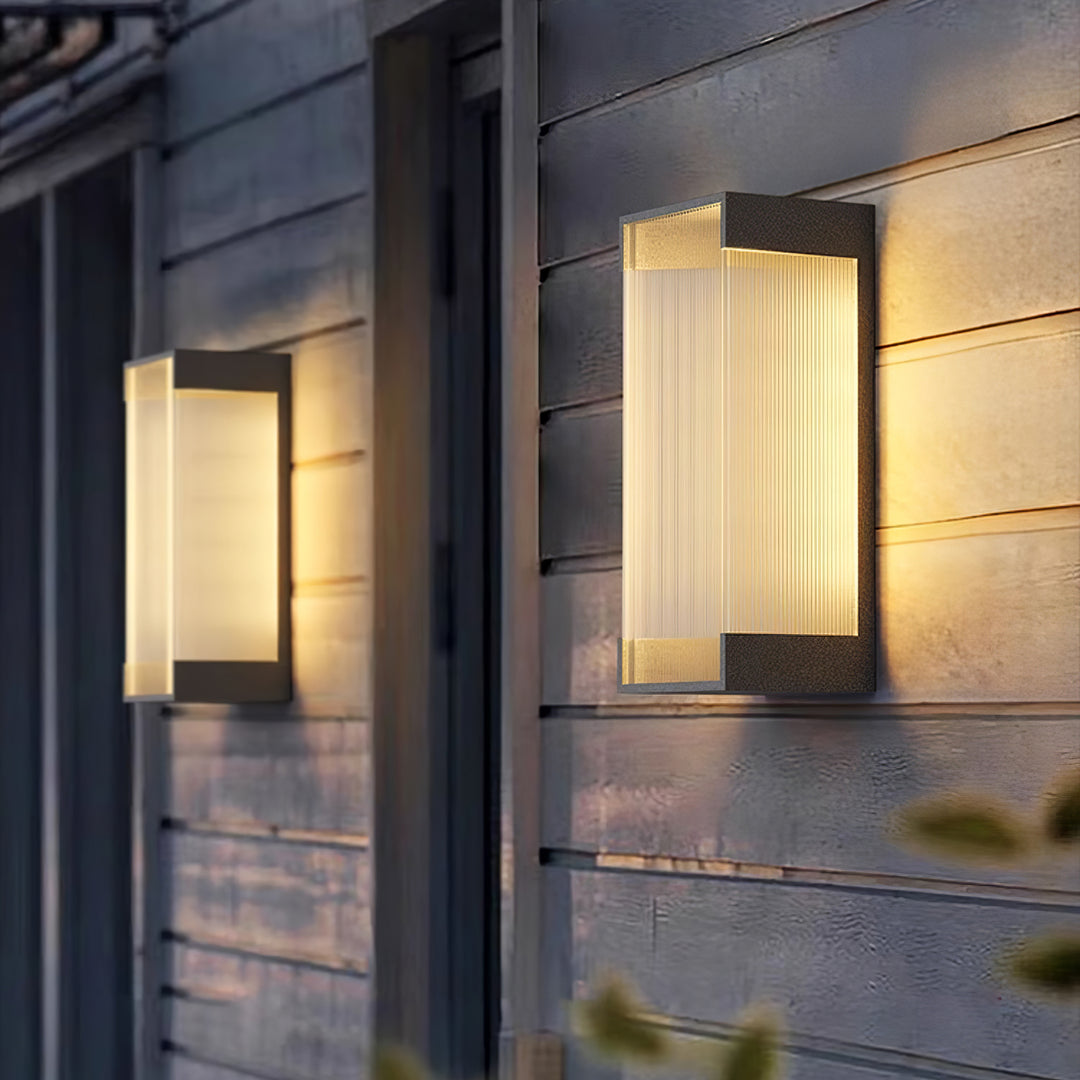 Rectangular Outdoor Wall Light - Vakkerlight