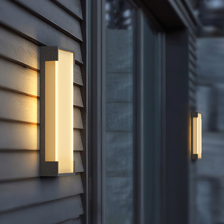 Rectangular Outdoor Wall Light - Vakkerlight