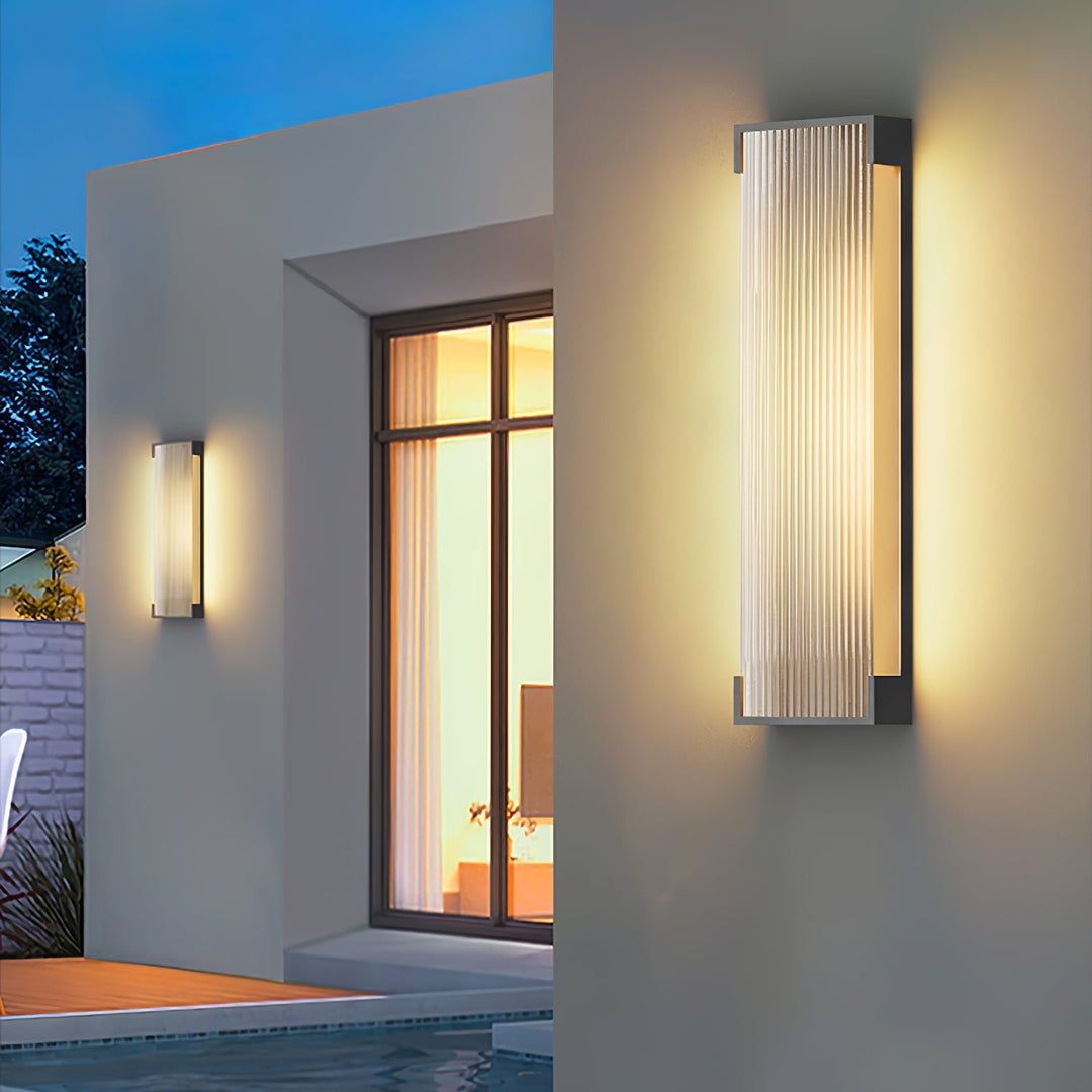 Rectangular Outdoor Wall Light - Vakkerlight