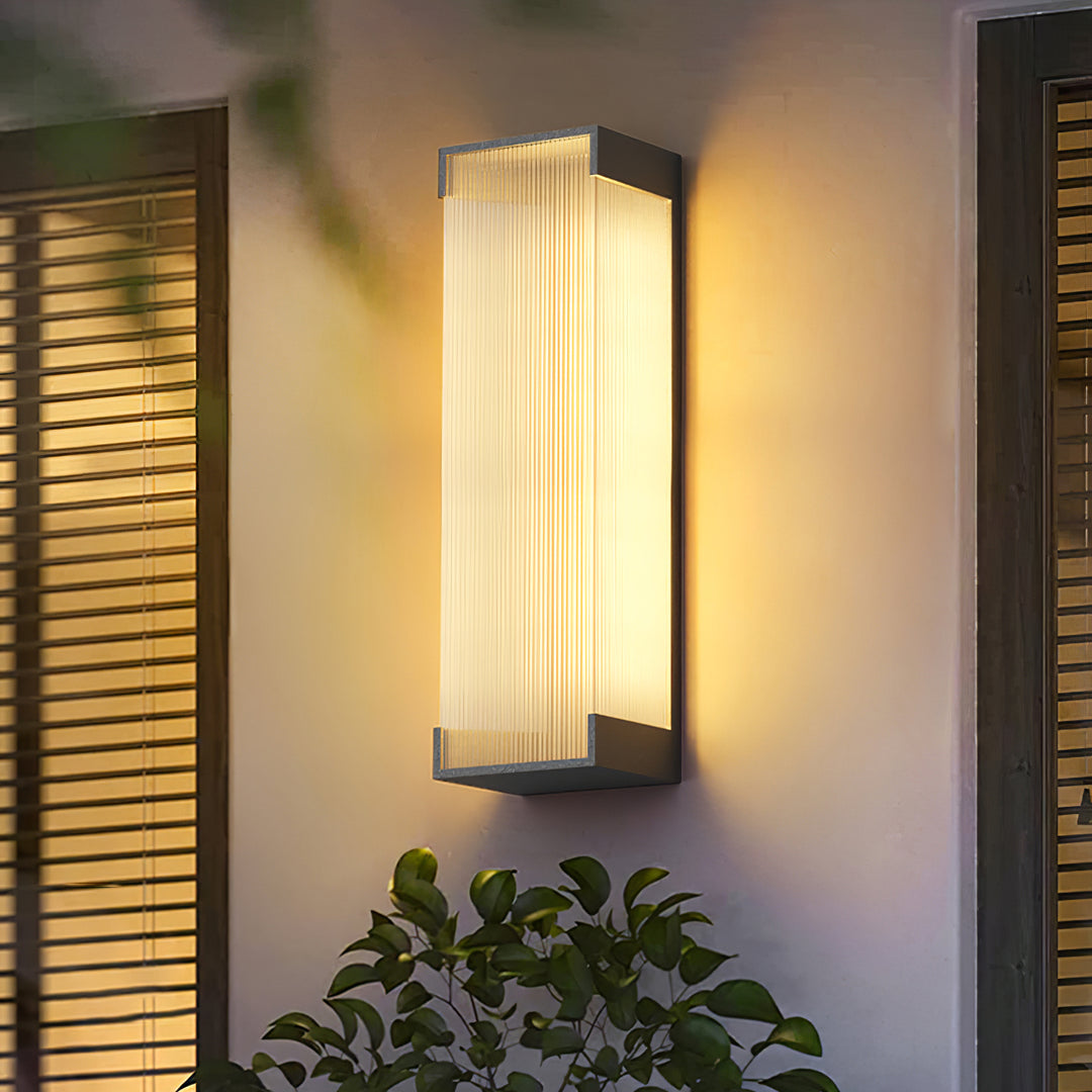 Rectangular Outdoor Wall Light - Vakkerlight