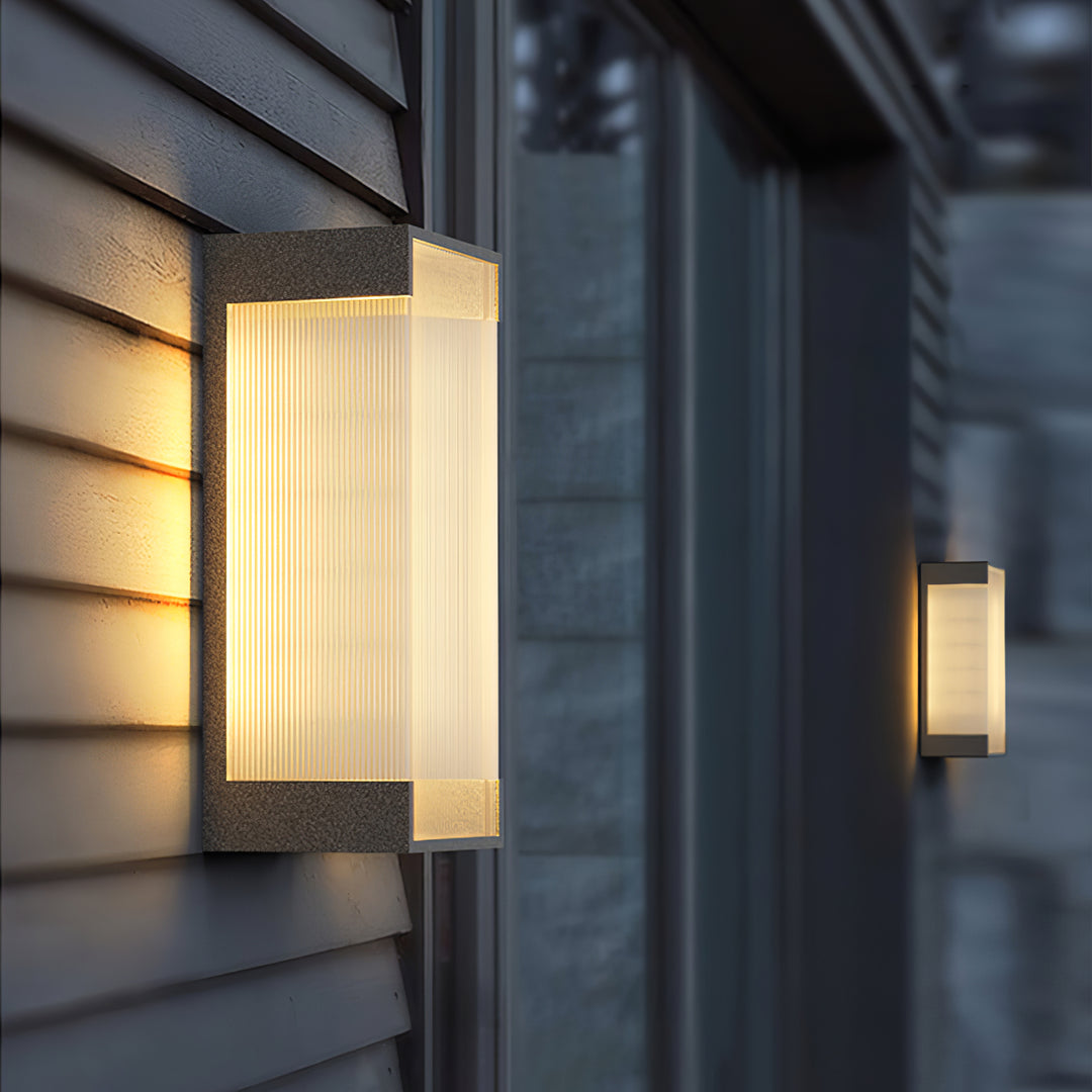 Rectangular Outdoor Wall Light - Vakkerlight