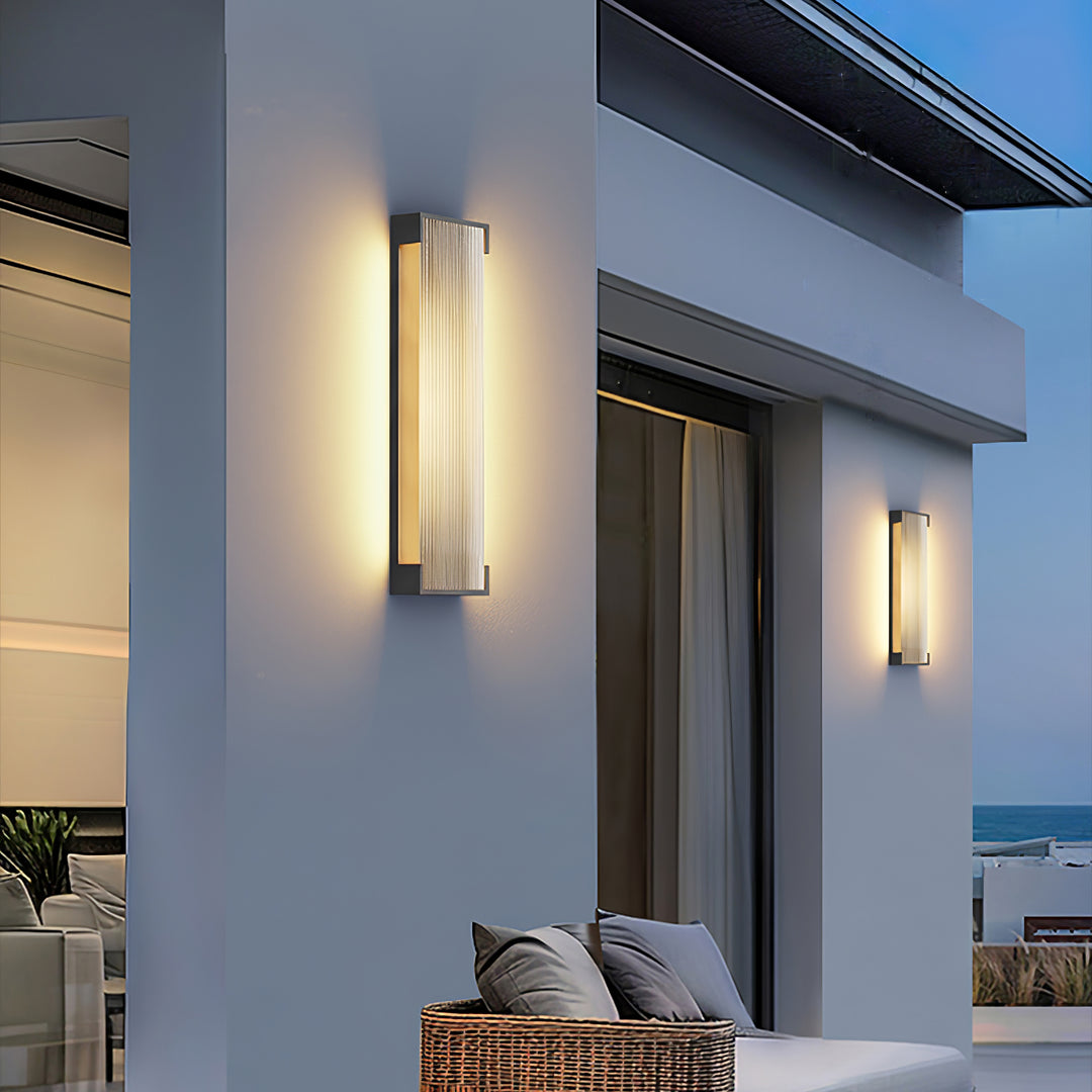 Rectangular Outdoor Wall Light - Vakkerlight